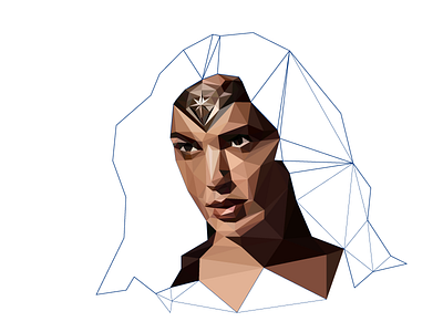 WIP Part 3 geometric illustration poly portrait polygon portrait