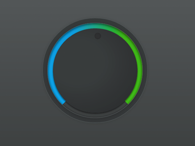 No Image Knob black blue button circle codepen css dark gray green html interface knob round switch ui