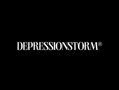 DEPRESSIONSTORM LOGO DESIGN. branding casual design fashion fashion brand graphic design logo minimal punk typography