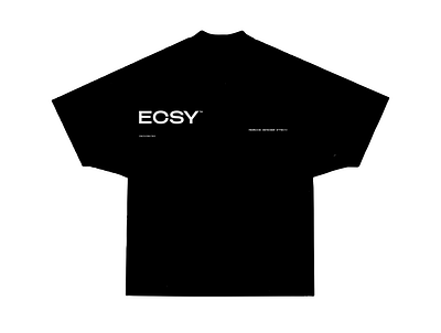 ECSY APPAREL T-SHIRT DESIGN. apparel branding clean clothing design fashion fashion brand fashion design graphic design illustration logo minimal streetwear streetwear brand tshirt tshirt design typography