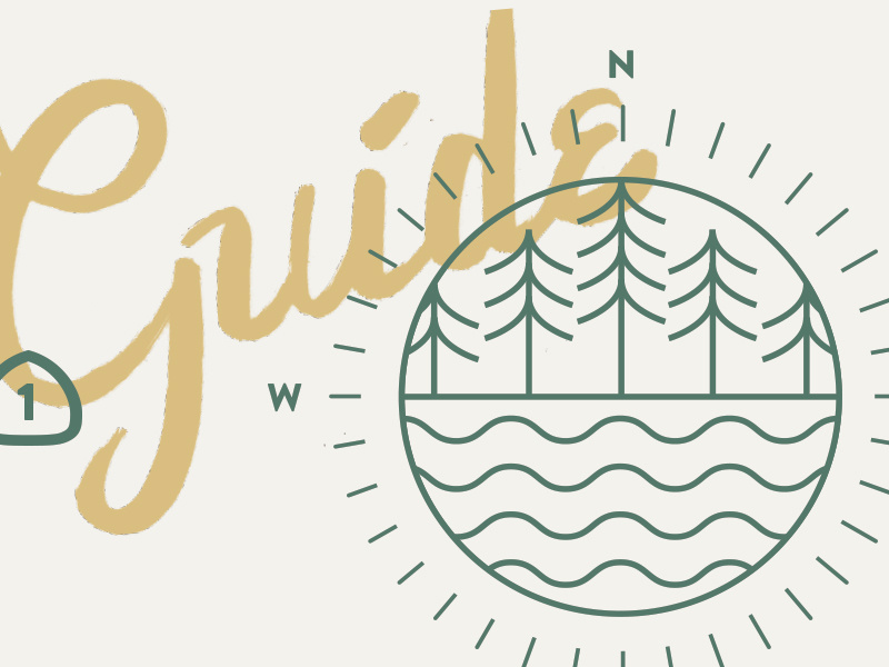 A+R Invitation Elements wedding invitation lettering compass california redwoods seal sun
