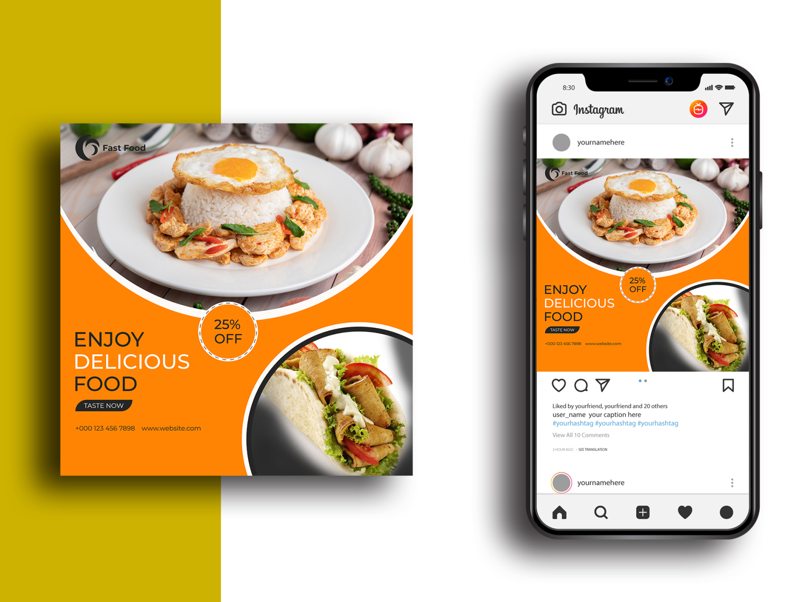 Socail Media Food Banner Design by Mrt Tripura on Dribbble