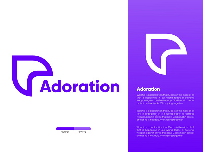 Adoration logo design || A Letter Logo