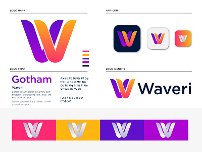 Waveri Logo Design || W Letter Logo branding design logo typography w letter logo w logo w logo design waveri logo