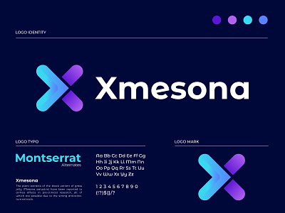 X Modern Letter Logo branding design illustration logo typography x letter logo x modern