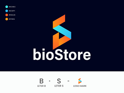 Biostore Logo Design 3d animation app biostore logo branding design graphic design illustration illustrator logo motion graphics typography ui ux vector