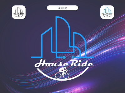 House Ride Logo Design branding design graphic design house logo house ride illustration illustrator logo typography ui ux vector