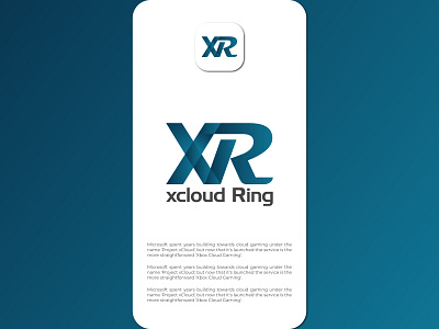 Xcloud Ring Logo Design || Letter XR Logo Concept