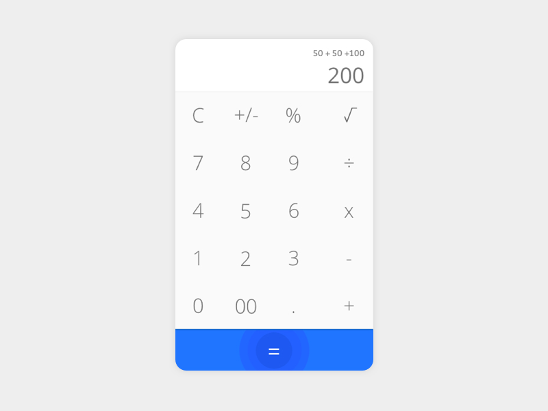 Calculator by César Chávez on Dribbble