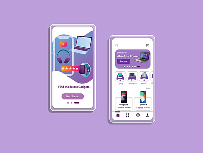 online gadget purchase app ui app design gadget app ui ux
