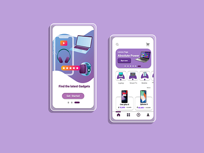 online gadget purchase app ui
