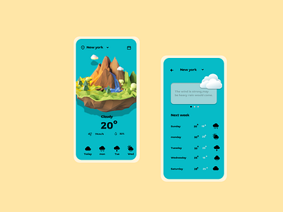 weather app concept