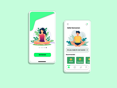 meditation app concept app app design design meditation app ui ux