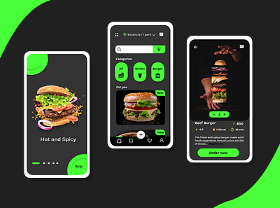 food delivery app concept app app design food app ui uiux ux