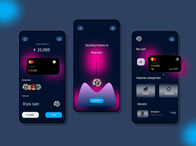 Banking app app design uiux
