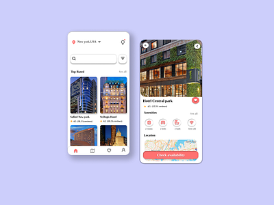 Hotel booking app hotel booking app ui uidesigns uiux