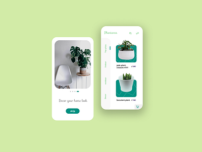 plant store app app design design plant app ui