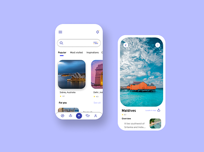 Travel agency mobile app app app design design ux