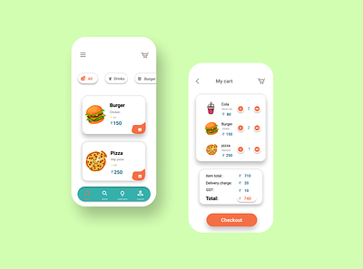 food deliver app app design fooddelivery app