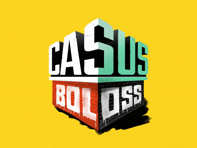 Casus Boloss / Stories of conflict - Title arte branding conflict design illustration logo title title design typography vector webseries