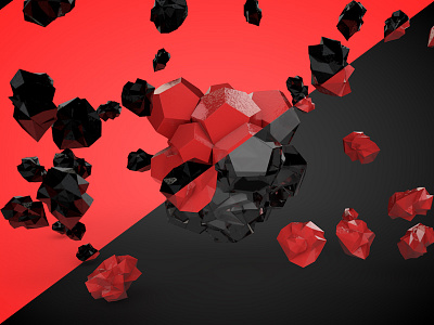 Element 3d illustration crystal daily design everydays illustration low poly lowpoly moetion