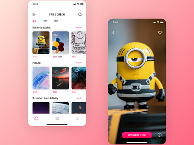 Wallpaper App Design app figma ui