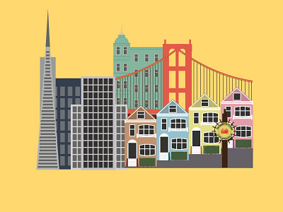 San Francisco city illustration