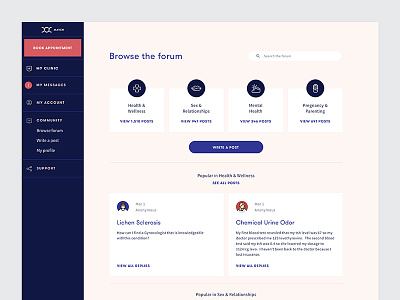 The Maven Forum product ui ux web web design website