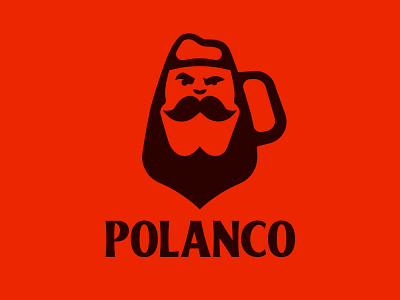 Polanco Bar bar beard beer branding design flat graphicdesign icon illustration logo logo design logodesign man simple