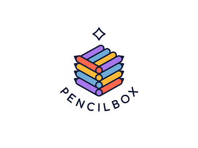 Pencilbox Logo branding design flat graphicdesign icon illustration logo logodesign simple
