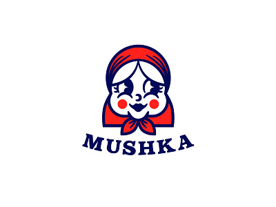 MUSHKA branding cartoon design flat funny graphicdesign icon illustration logo logo design logodesign logotype mamushka