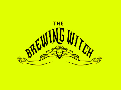 The Brewing Witch bar beer beer label branding brewing company design graphicdesign icon illustration logo logo design logodesign logotype typography vintage