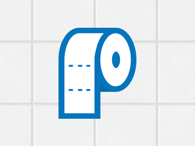 TP Logo icon p toilet paper