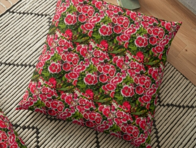 floor pillow amazing awesome buy now classy design designoftheday dope eyecatching floral flowers leaves like nature newest online shopping red redbubbleshop white