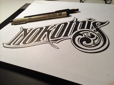 Nokomis illustration lakes lettering minnesota type typography