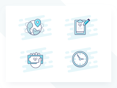 Helpr – Icons care decoration element icons illustration medicine social care ui ux visual language