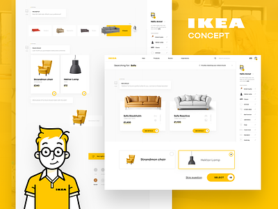 IKEA Online Experience Concept – AssistBot bot e-commerce furniture ikea interior landing product redesign shop