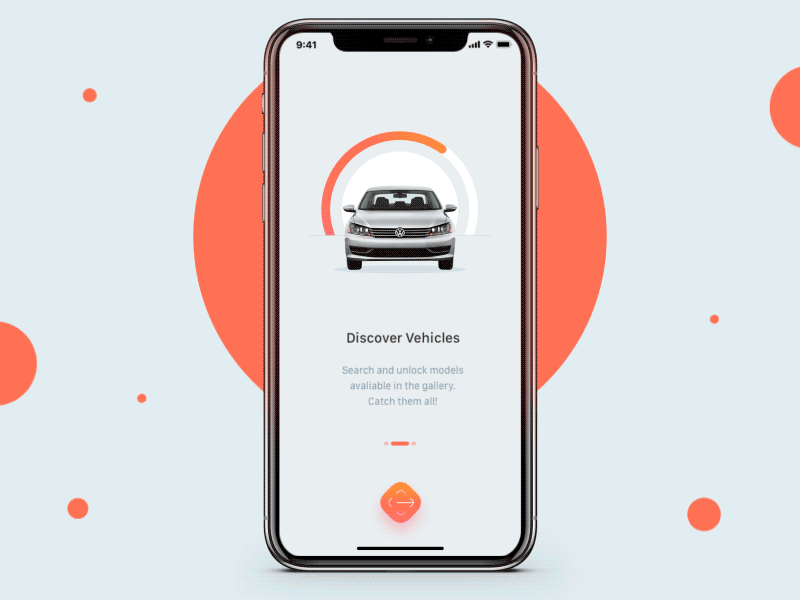 CarLens – Continuous Onboarding 🚗 android animation app ar augmented reality interaction ios machine learning mobile mobile design ui