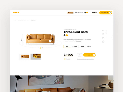 IKEA Online Experience Concept Throwback 2 app concept ecommerce furniture interaction retail shop ui ux