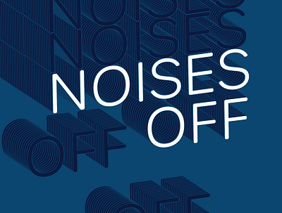 "Noises Off" Poster design graphic design illustrator typography