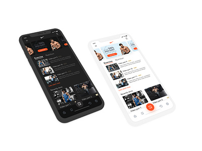 Nike workout app redesign challenge app design application design application ui dark lion studio design challenge digital product dograsweblog fitness app gym app health app nike app nishant dogra user experience user interface workout app