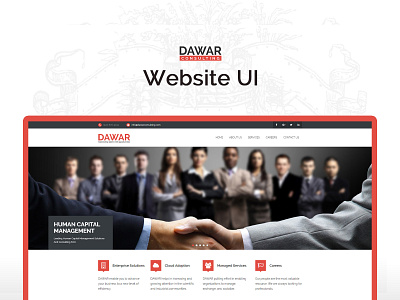 Dawar Consulting ⚡ - Web UI Design & Development branding and identity dograsweblog front end development nishant dogra user experiene user interface website design