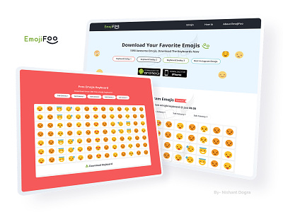 EmojiFoo - Web UI & Brand Identity design dograsweblog nishant dogra user experience design user interface design website ui