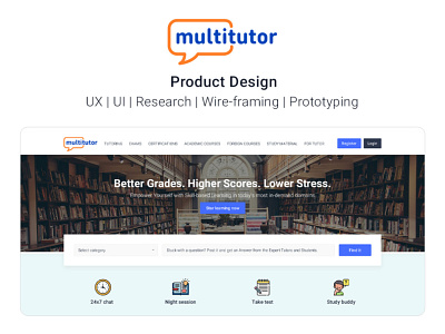 MultiTutor web app Product Design