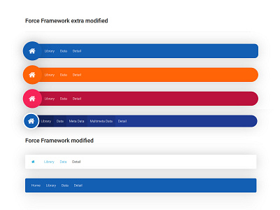 Breadcrumb style modified CSS Force Framework force framework freebie frontend html plugin userinterface website