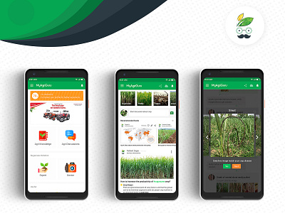 MyAgriGuru 3.0 - Agriculture app for Indian farmers agri advisory agriculture agronomy android app application ui designthinking dograsweblog farming myagriguru product design ux design