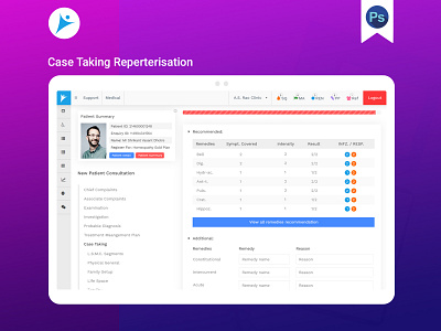 Case Taking Reperterisation - Dr Batra's CMS accessibility art direction clinic cms development dashboard dashboard design design thinking doctor app dograsweblog dr batras health care ica notes usability user experience