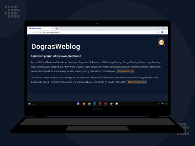 Website UI Design - DograsWeblog branding consultancy designthinking dograsweblog creative ideas force framework portfolio user experience user interface website ui
