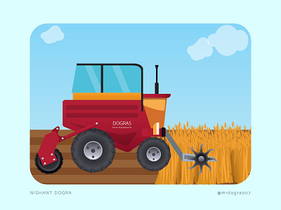 Dogras Farm Equipments - Tractor & Farming machineries agriculture creativity dograsweblog farming farming equipments field illustration machinery tractor tractor equipments vector art