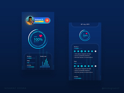 Health App Inspirational Design